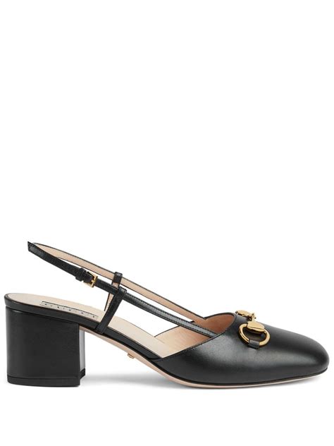 gucci slingback horsebit|farfetch Gucci slingback.